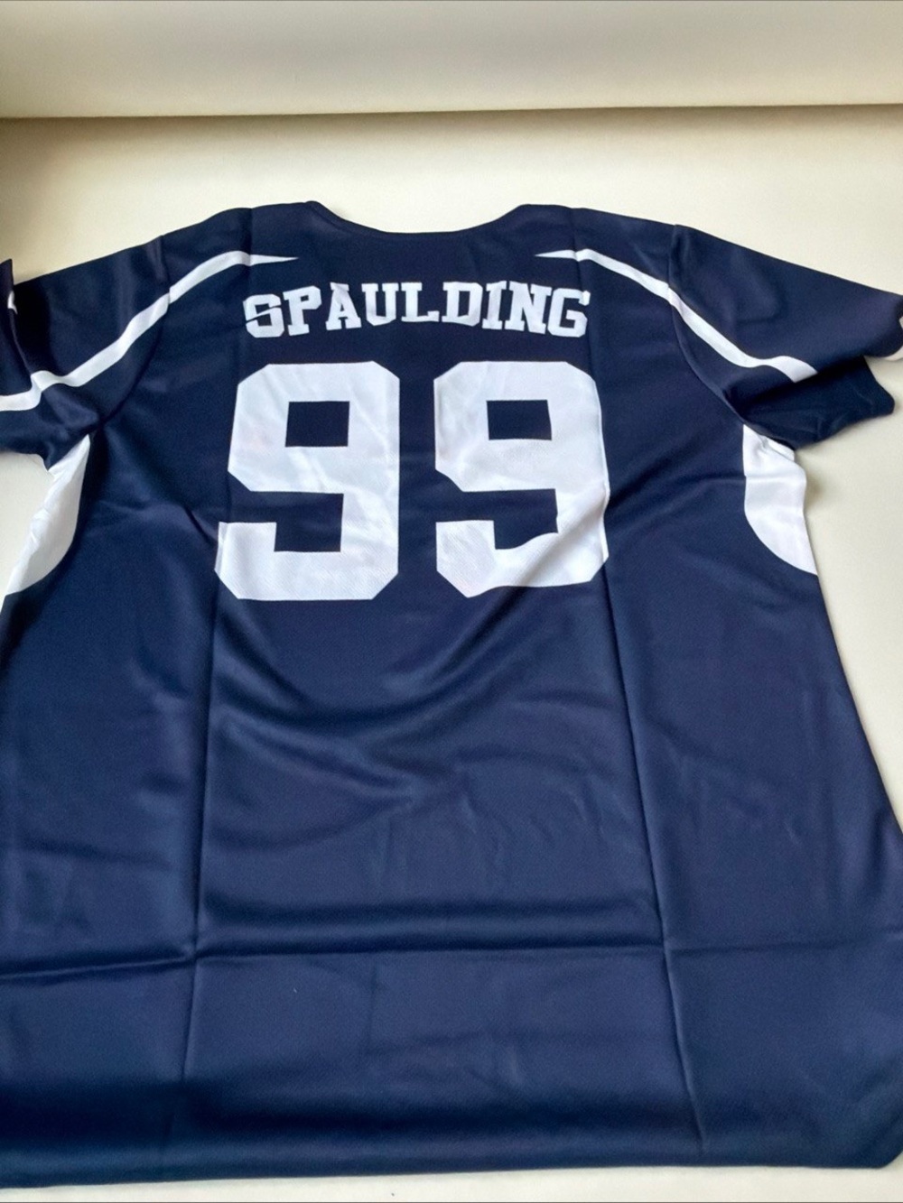 Spalding Men’s Navy Blue #99 Athletic Jersey